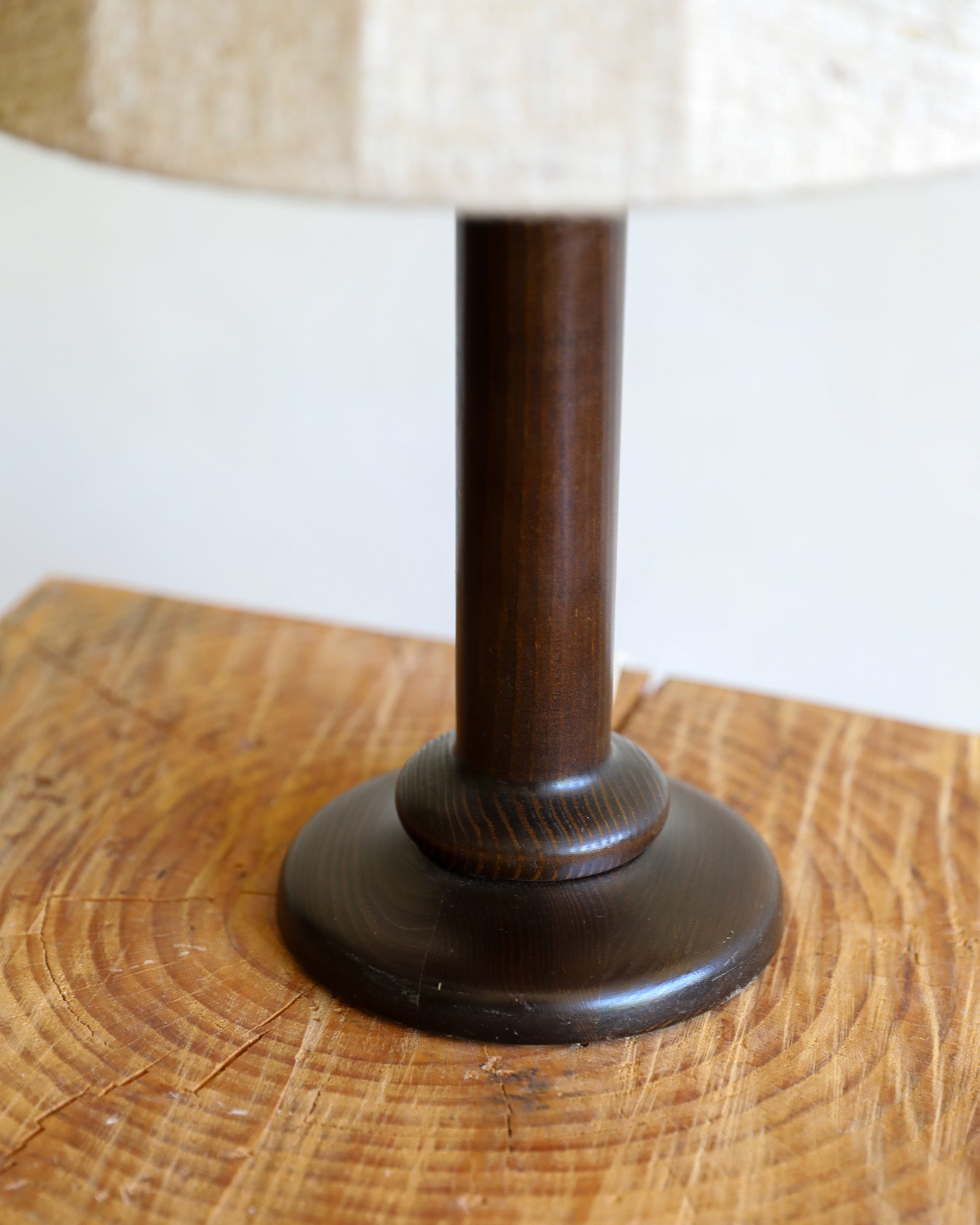 Mid-Century Wood Table Lamp