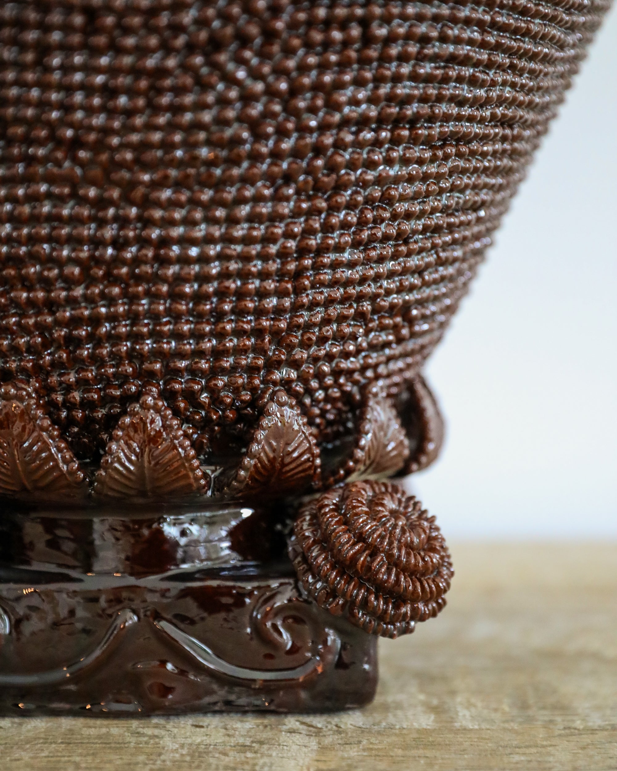 marva studio Anana Gigante Marciana brown glazed terracotta vessel made in mexico
