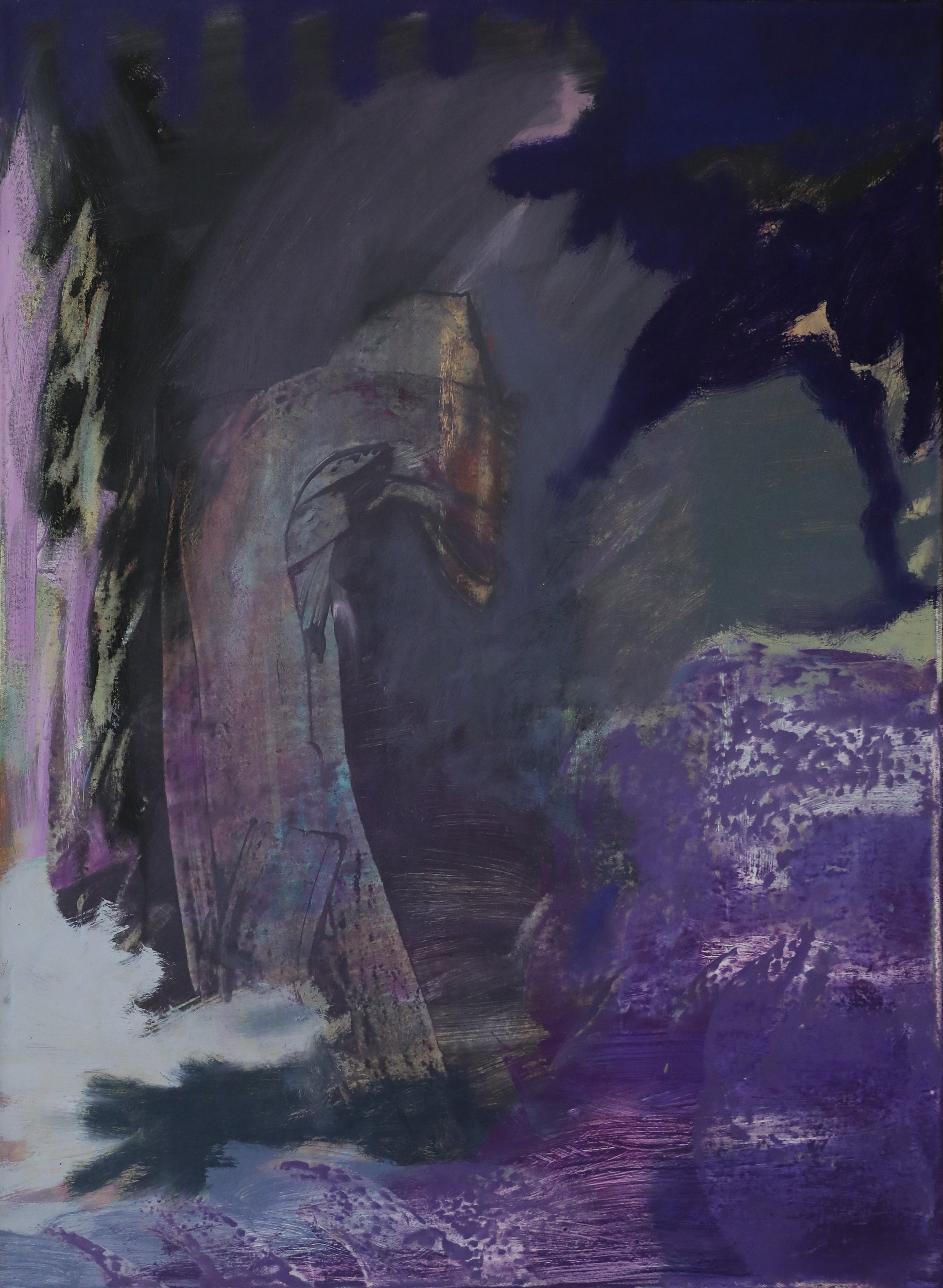original oil painting by travis carrier entitled lady dragon in the palace of neptune