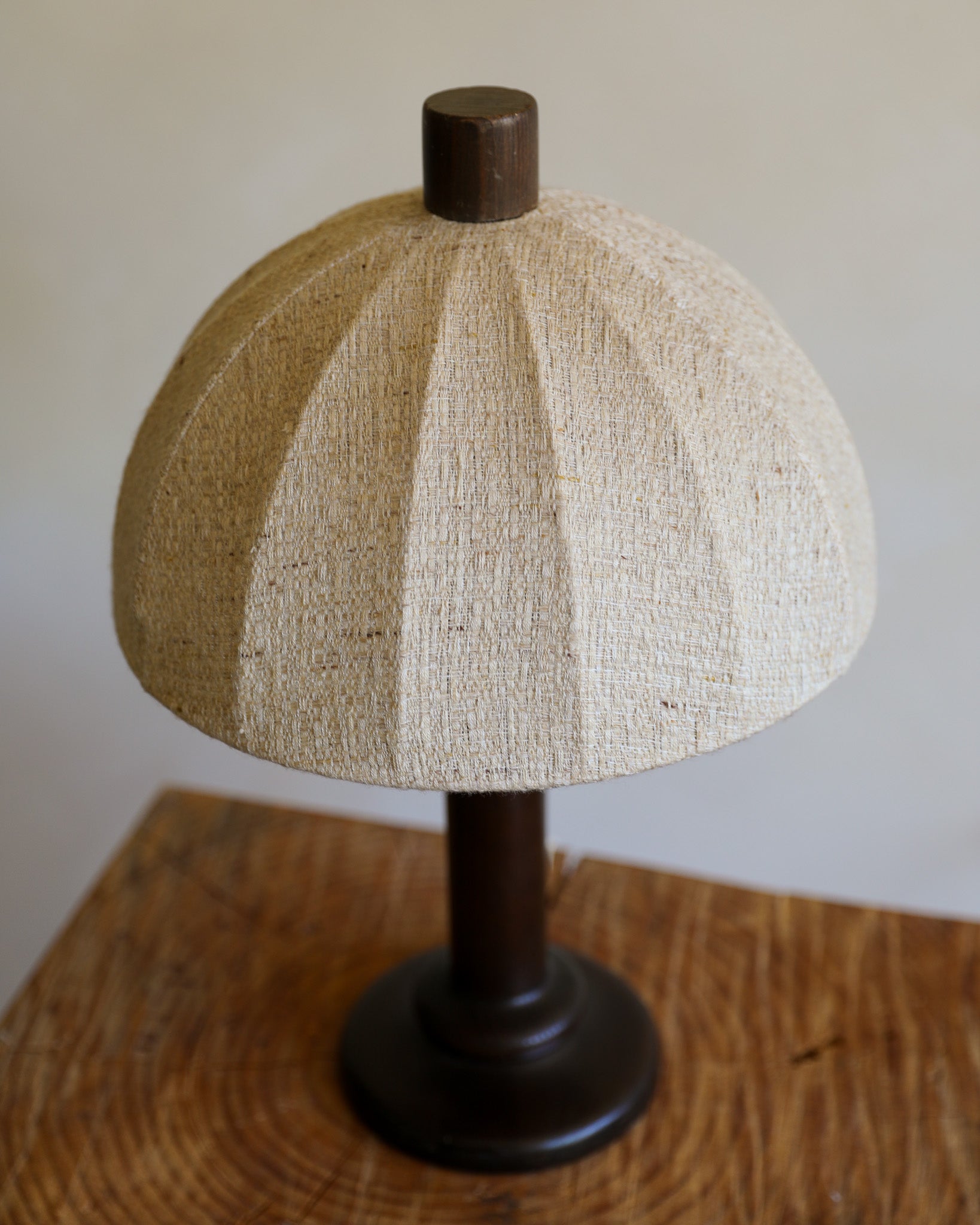 Mid-Century Wood Table Lamp